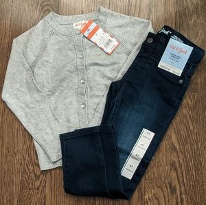 Grey sweater and jeans lot